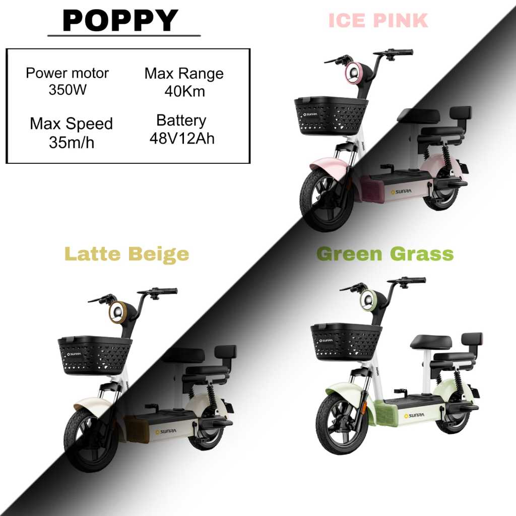 Speda listrik Sunra poppy