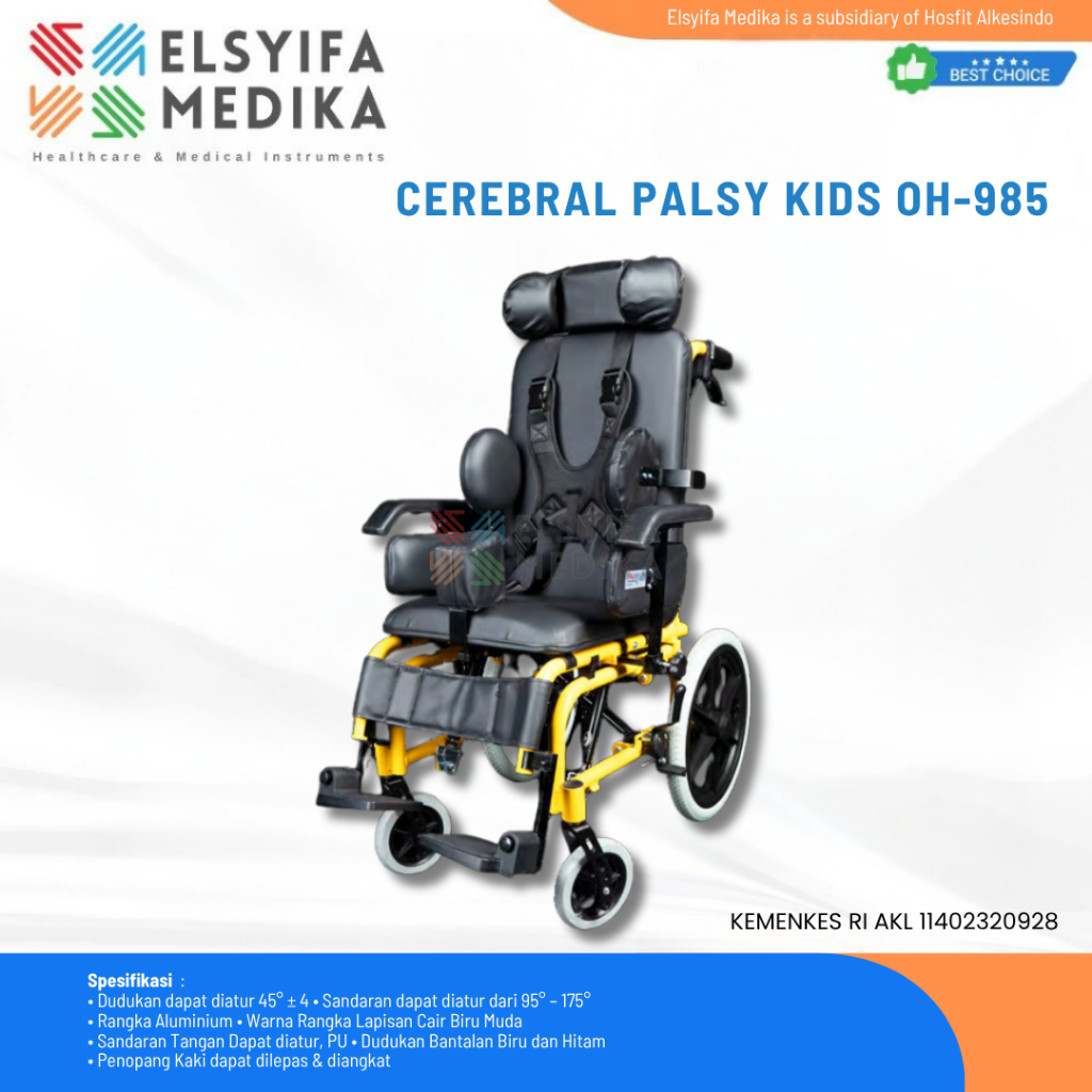 ONEHEALTH KURSI RODA / CEREBRAL PALSY WHEELCHAIR OH985 ANAK