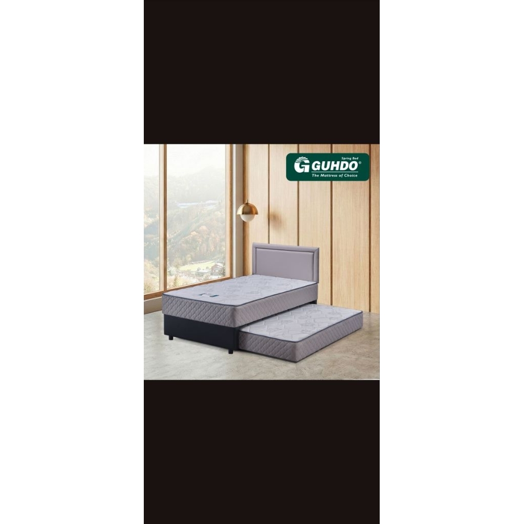 Kasur Springbed 2in1 Kasur Sorong Guhdo 2 in 1 New Prima 140 x 200 Headboard Sandaran prospine