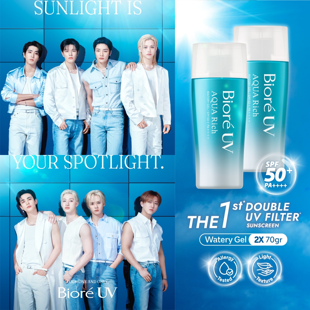 Biore UV Aqua Rich Sunscreen Waterproof Watery Gel 70GR Twinpack