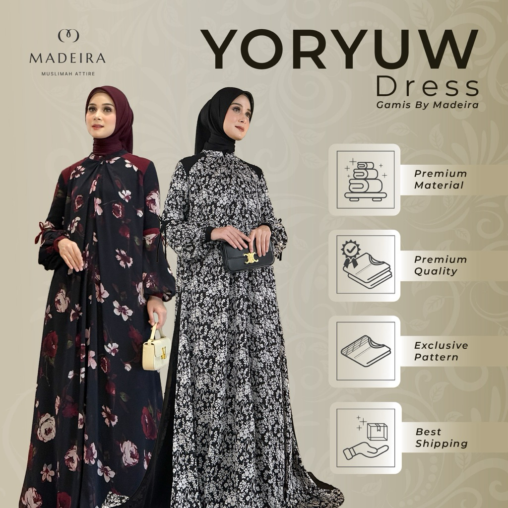 Gamis Wanita Elegan - Madeira - Yoryuw Dress