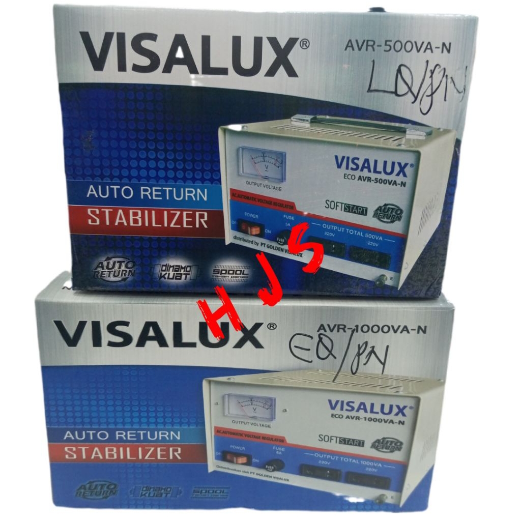 STABILIZER VISALUX AVR-500VA-N AVR-1000VA-N SOFTSTAR AUTO RETURN STABILIZER