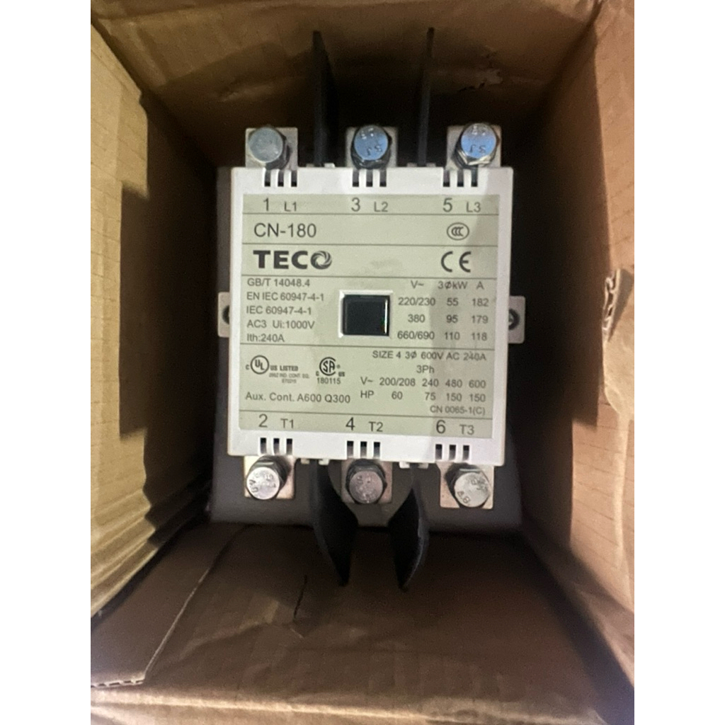 KONTAKTOR TECO CN-180 CN180 220V ORIGINAL