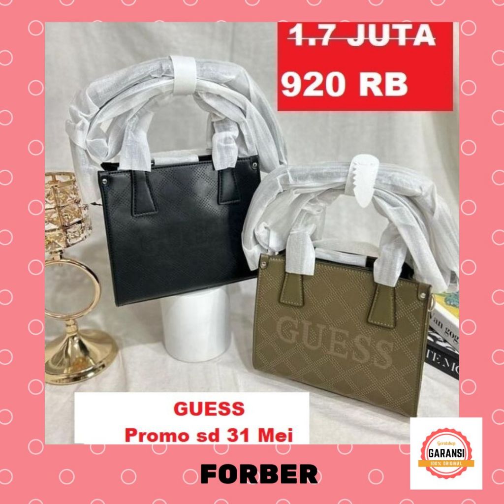 Tas Guess seri FORBER MINI satchel bag 100% Original Store