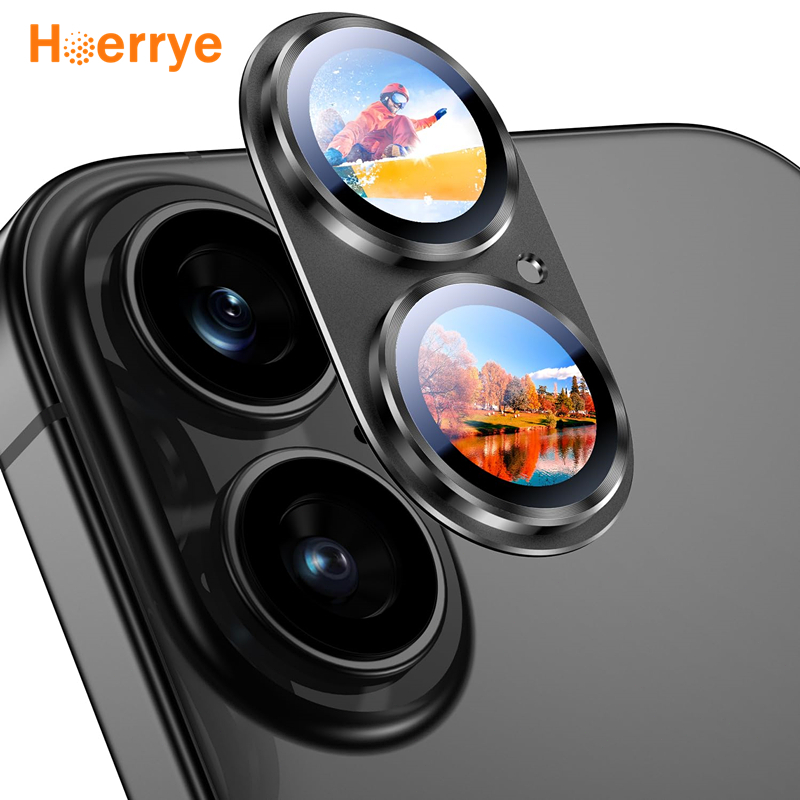 Hoerrye iPhone 17 Camera Lens Protector Clear Anti Gores Glare for 17Pro Max Full Cover