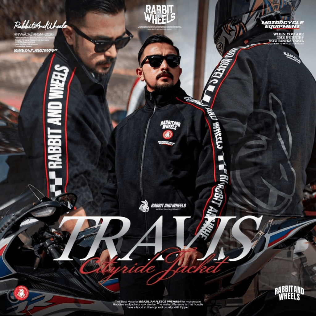JAKET RABBIT AND WHEELS TRAVIS CITY RIDE ORIGINAL RNW