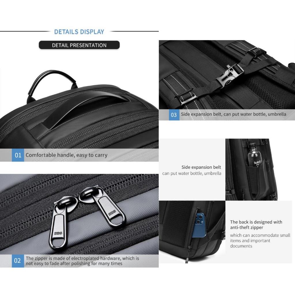 MH - Backpack Vacum New 7705 – Tahan Air Kompresi Vakum Travel Backpack 24 inch