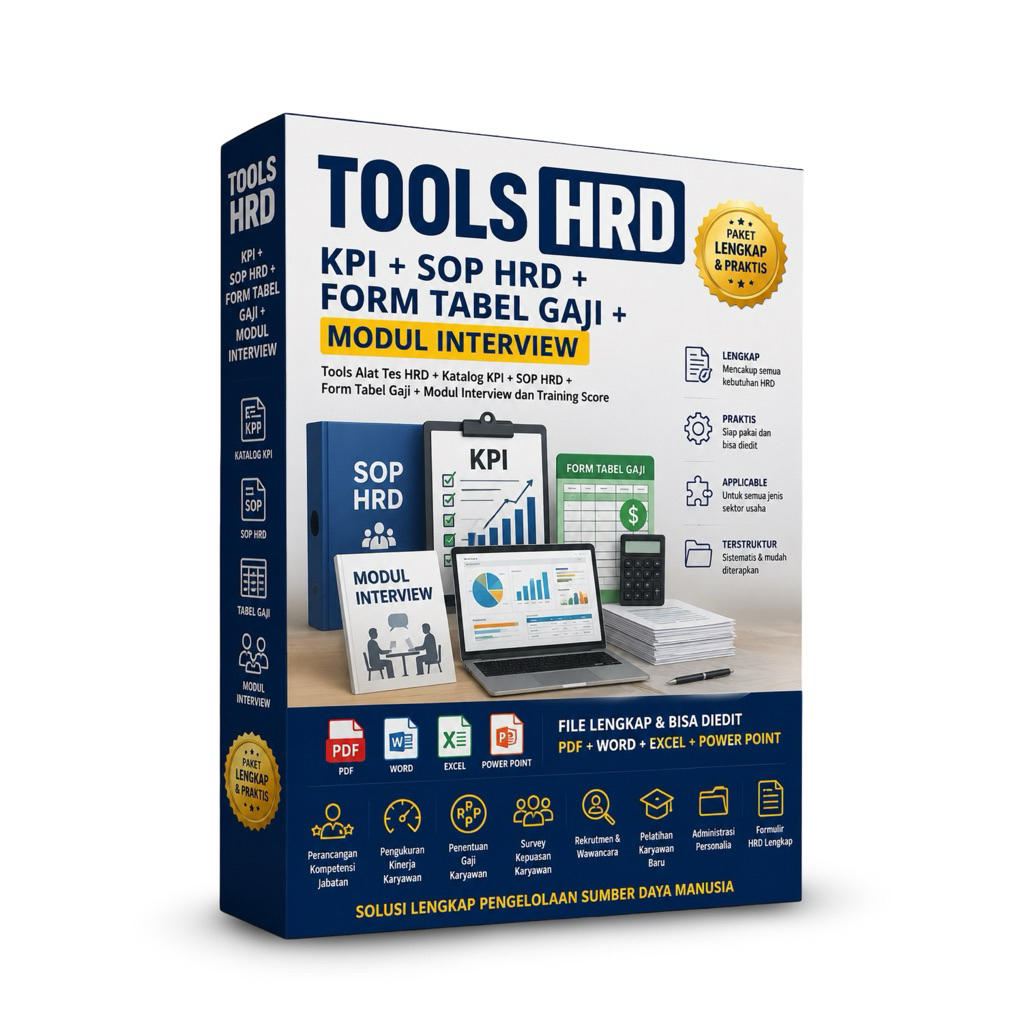 TOOLS HRD - KPI + SOP HRD + Form Tabel Gaji + Modul Interview