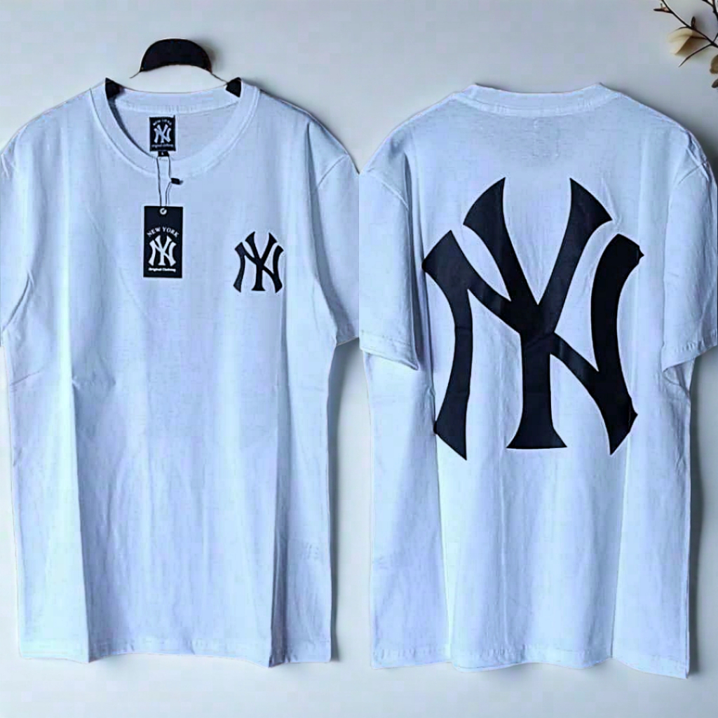 KAOS PRIA WANITA NY BACK LOGO UNISEX TERMURAH TERLARIS