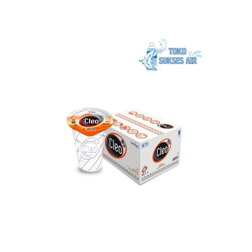 AIR MINERAL CLEO CUP 220ML (1 DUS/KARTON) - ISI 40 GELAS x 220ML