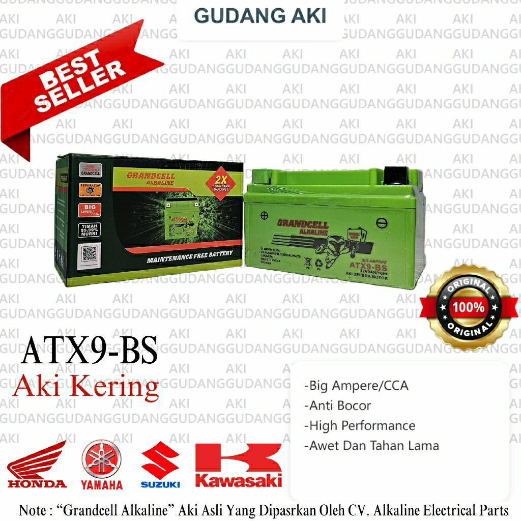Aki Alkaline ATX-9 BS