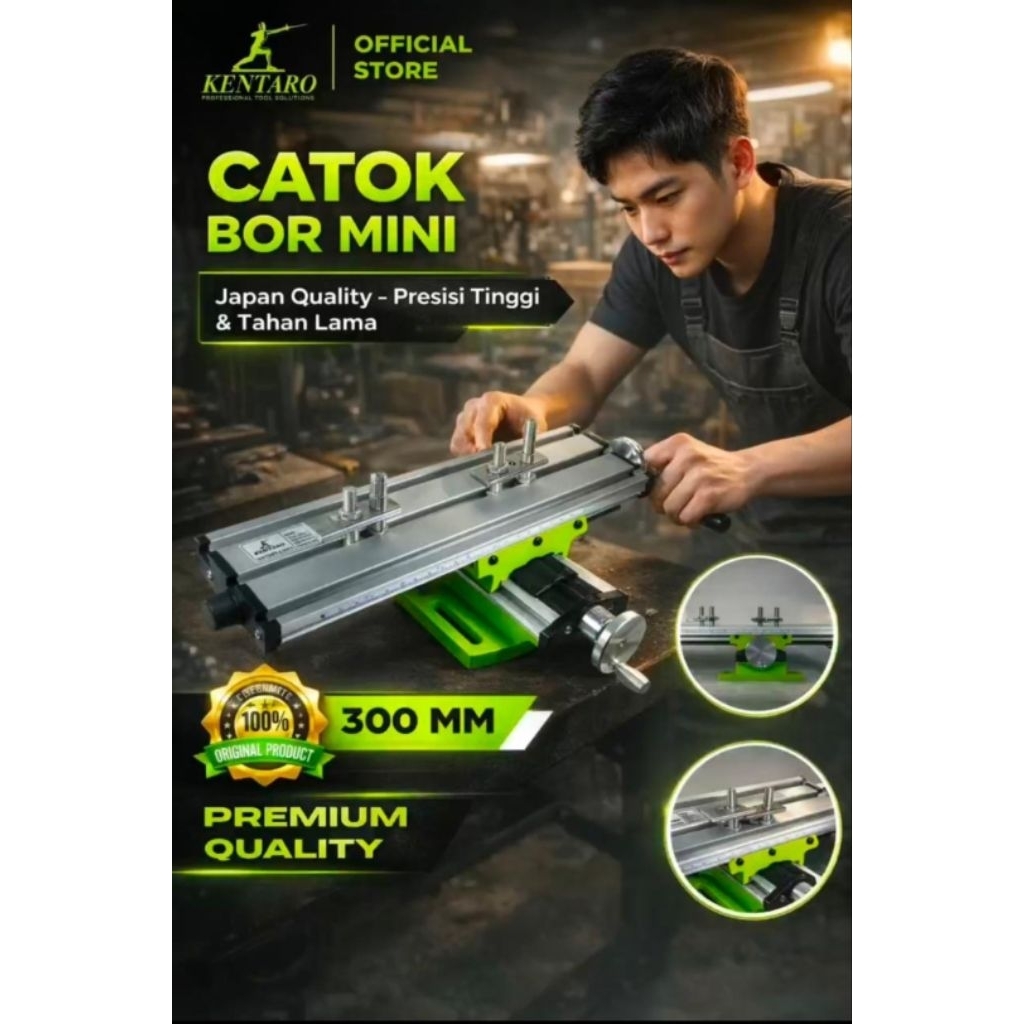 KENTARO Ragum Cross Milling Bor Duduk Catok Freeze Mini Cros Vice