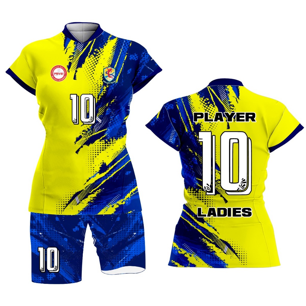 Jersey Volly Wanita Volly Ladies Atasan Volly Setelan Volly Wanita