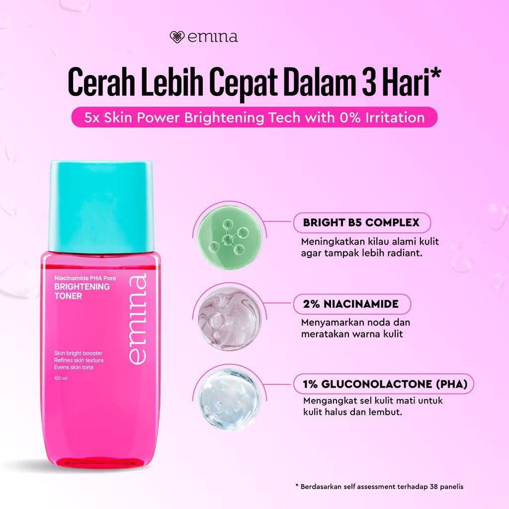 NEW Emina Brightening Toner Face Toner Emina Toner Mencerahkan Toner Emina 100 ml