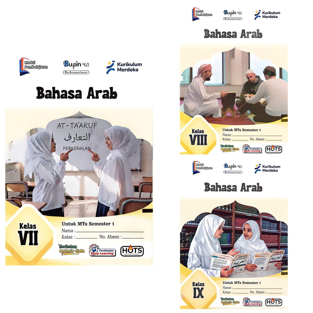 LKS SMP MTS BAHASA ARAB KELAS 7 8 9 SEMESTER 1 GANJIL TA 2026/2027 KURIKULUM MERDEKA | BUPIN