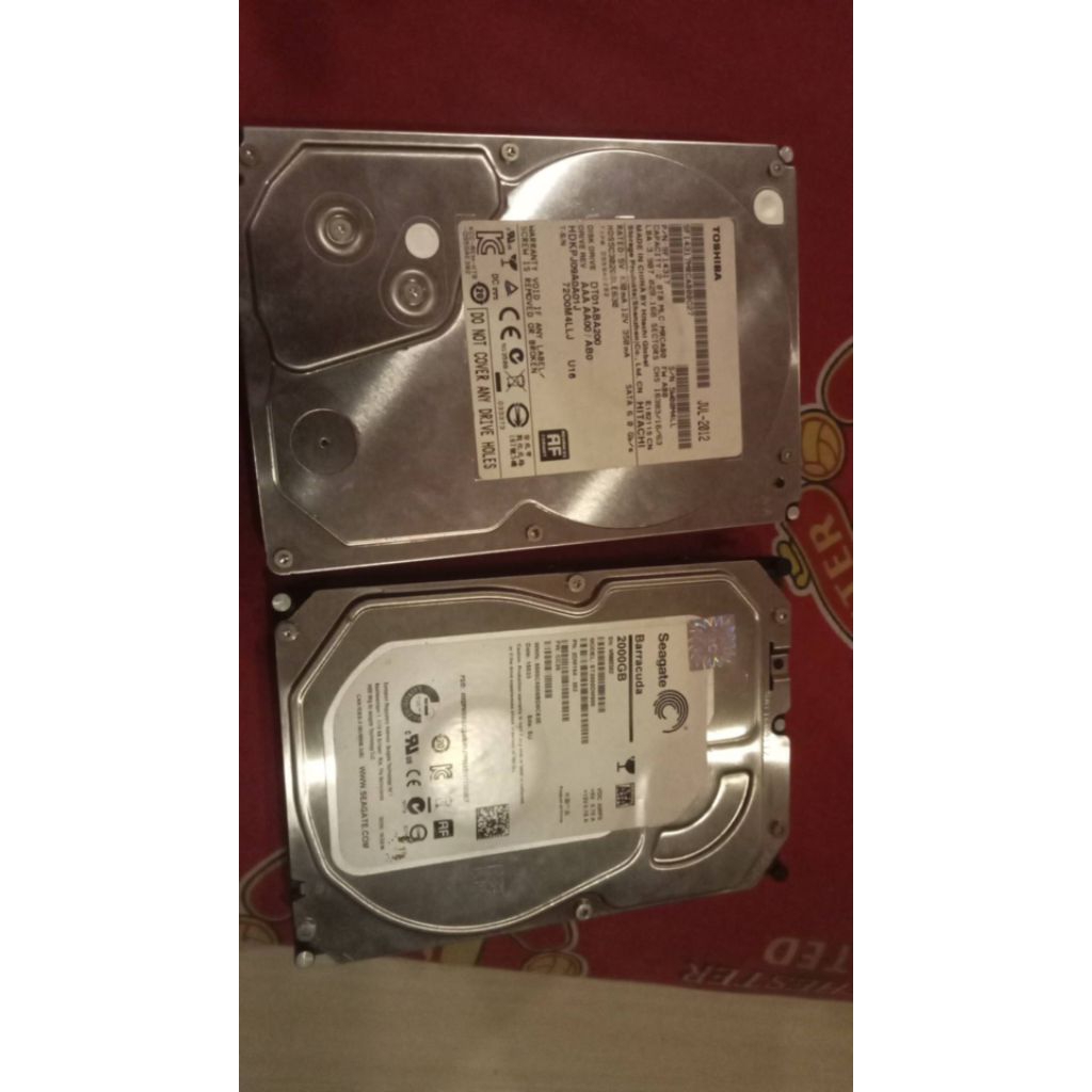 HDD Seagate dan tosiba Rusak