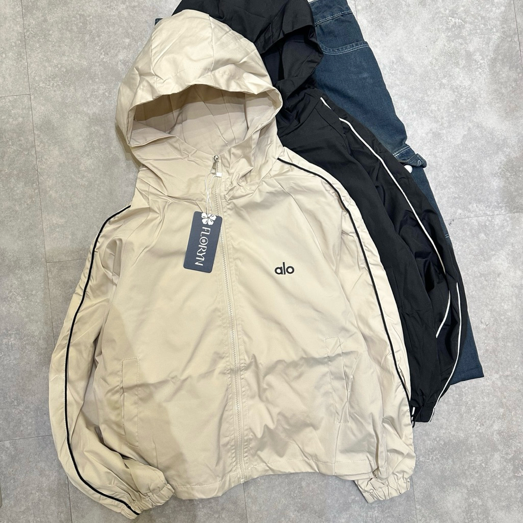 Jaket Parasut Furing Zipper Olop Lengan Panjang