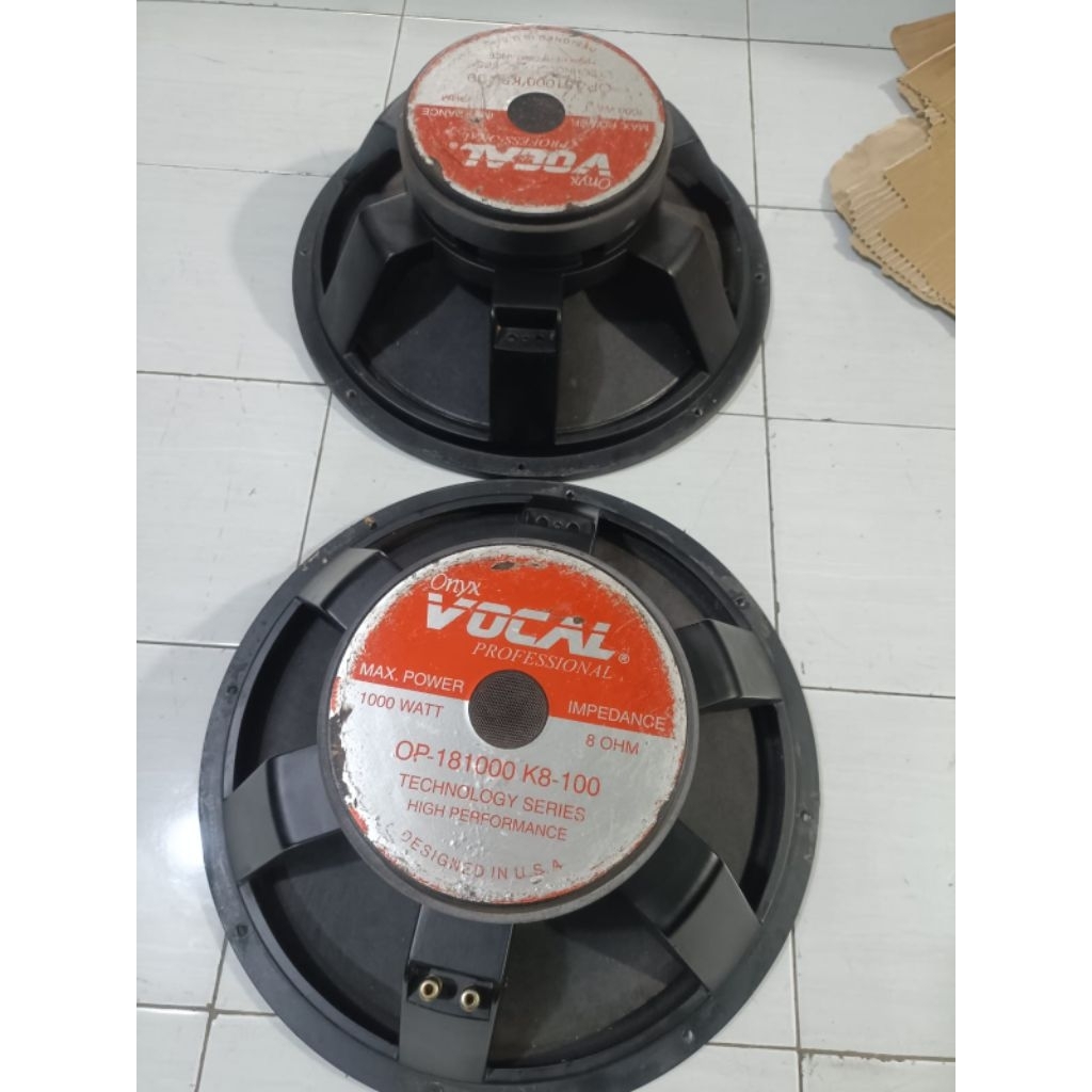speaker 18 inc onix  vocal