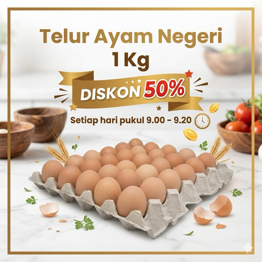 Telur Ayam Negeri Murah 1 kg Area Paiton Enak Berkualitas / Telor Ayam Fresh Langsung Agen