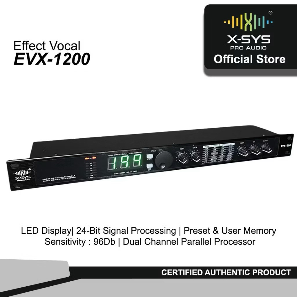 effect efek vocal X-SYS EVX-1200 murah nyesss