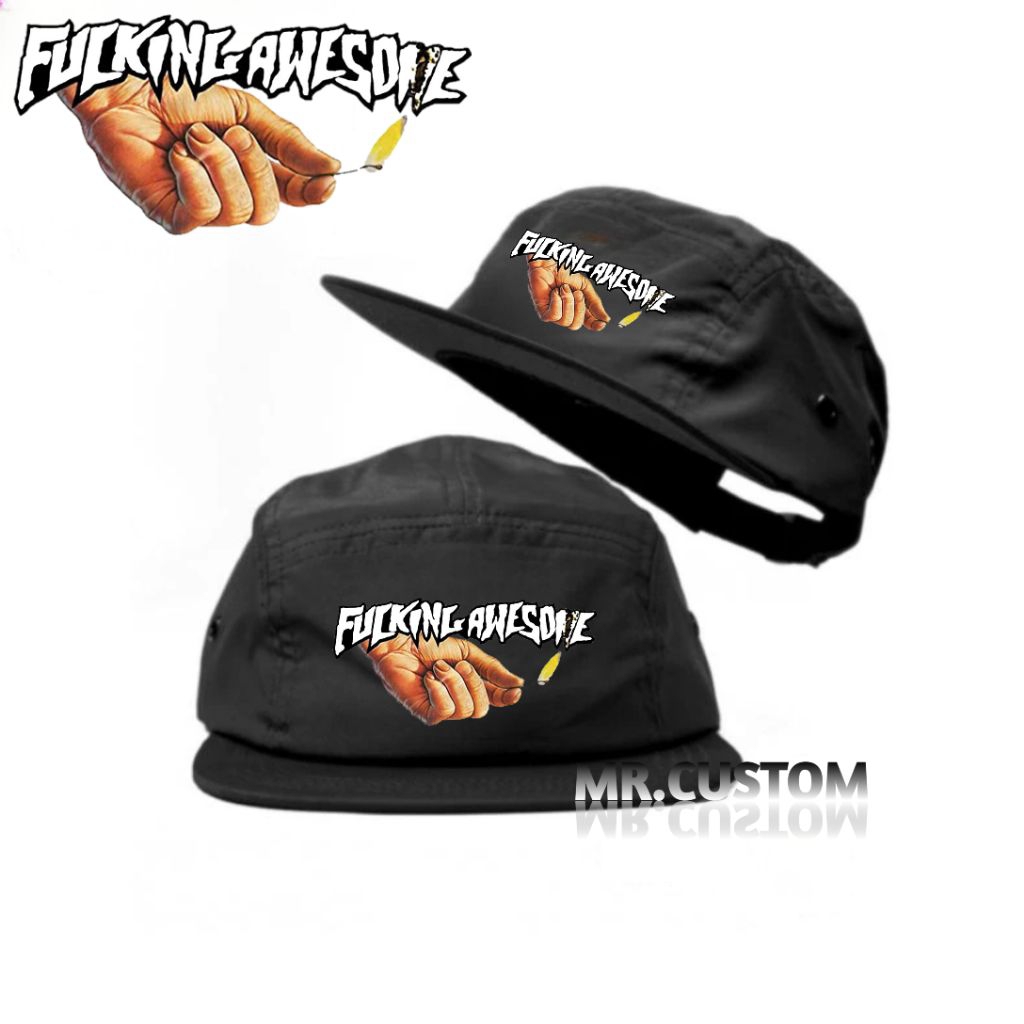 Topi 5 Panel Casual Fucking Awesome / Five Panel Kalcer Unisex
