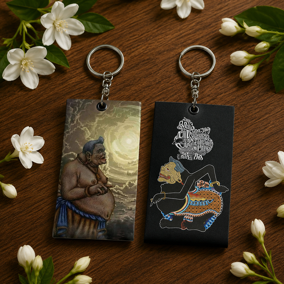 gantungan kunci semar-semar mesem-budaya jawa