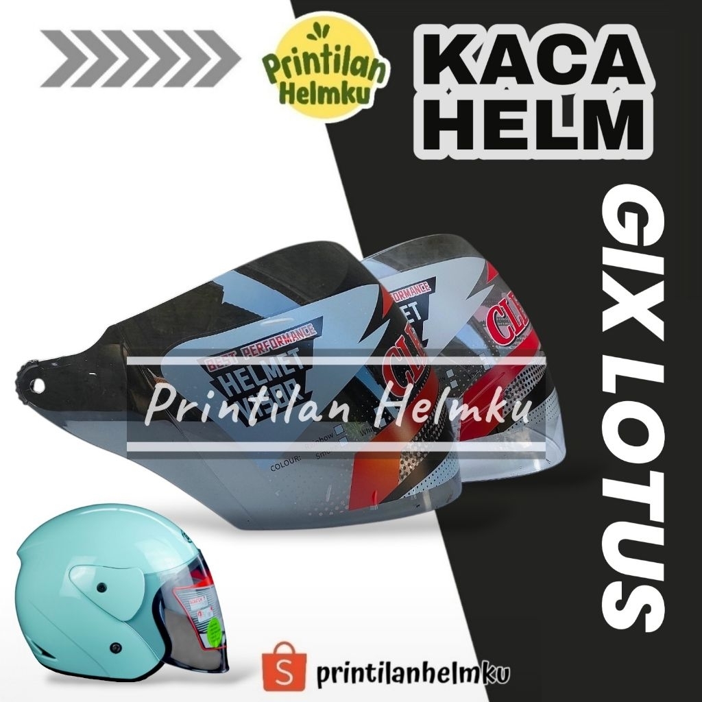 PRINTILANHELMKU Kaca Helm GIX LOTUS Visor Helm GIX LOTUS