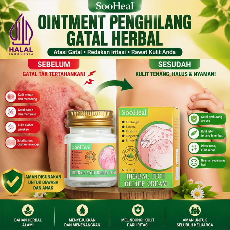 Salep Gatal,Salep Gatal Kulit & Jamur,20g,Salep Kurap,Krim Dermatitis & Alergi,Salep Gigitan Serangg