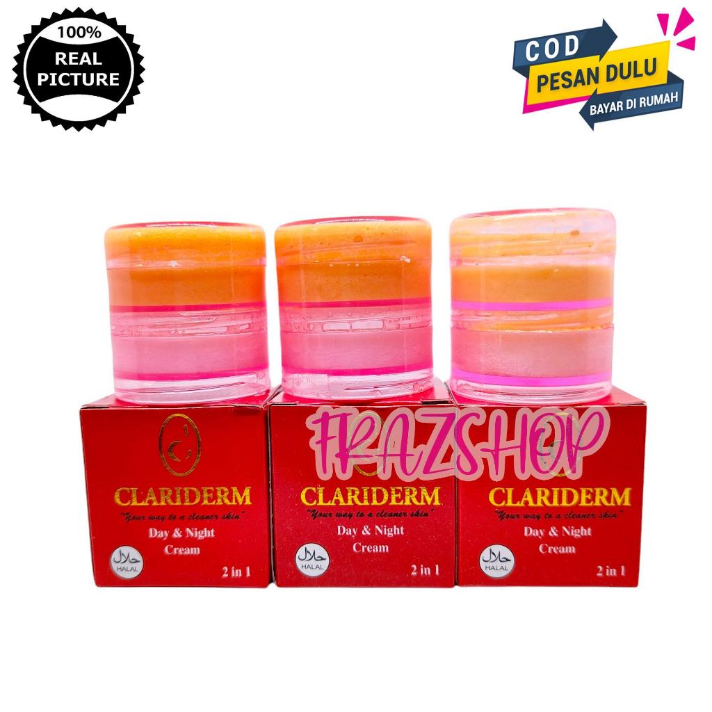 Paket 3PCS Cream Susun Siang Dan Malam Clariderm - Krim Susun Clariderm