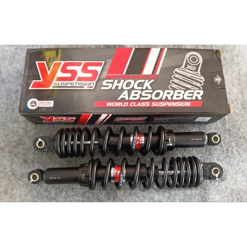 Shocbraker belakang Original YSS, 340mm Hitam black