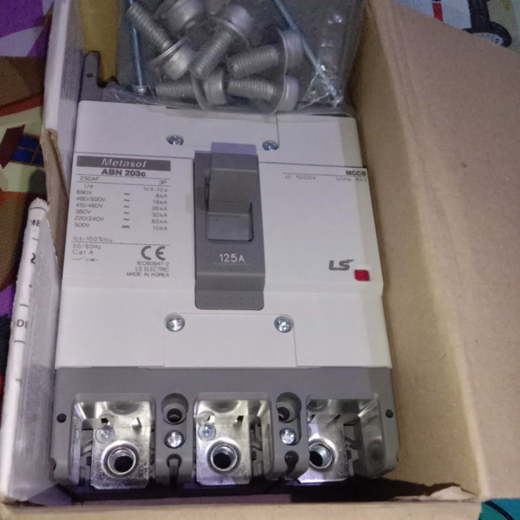 MCCB/NFB 3PHASE  LS METASOL ABN 203C 125A
