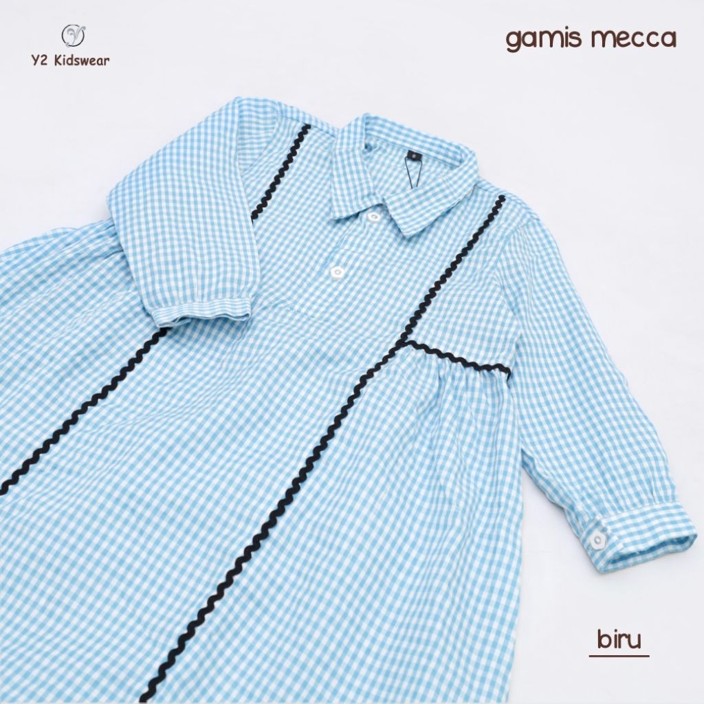 Baju Gamis Mecca/Baju Gamis Anak Mecca/Baju Busana Muslim Anak Perempuan by Y2 Kids
