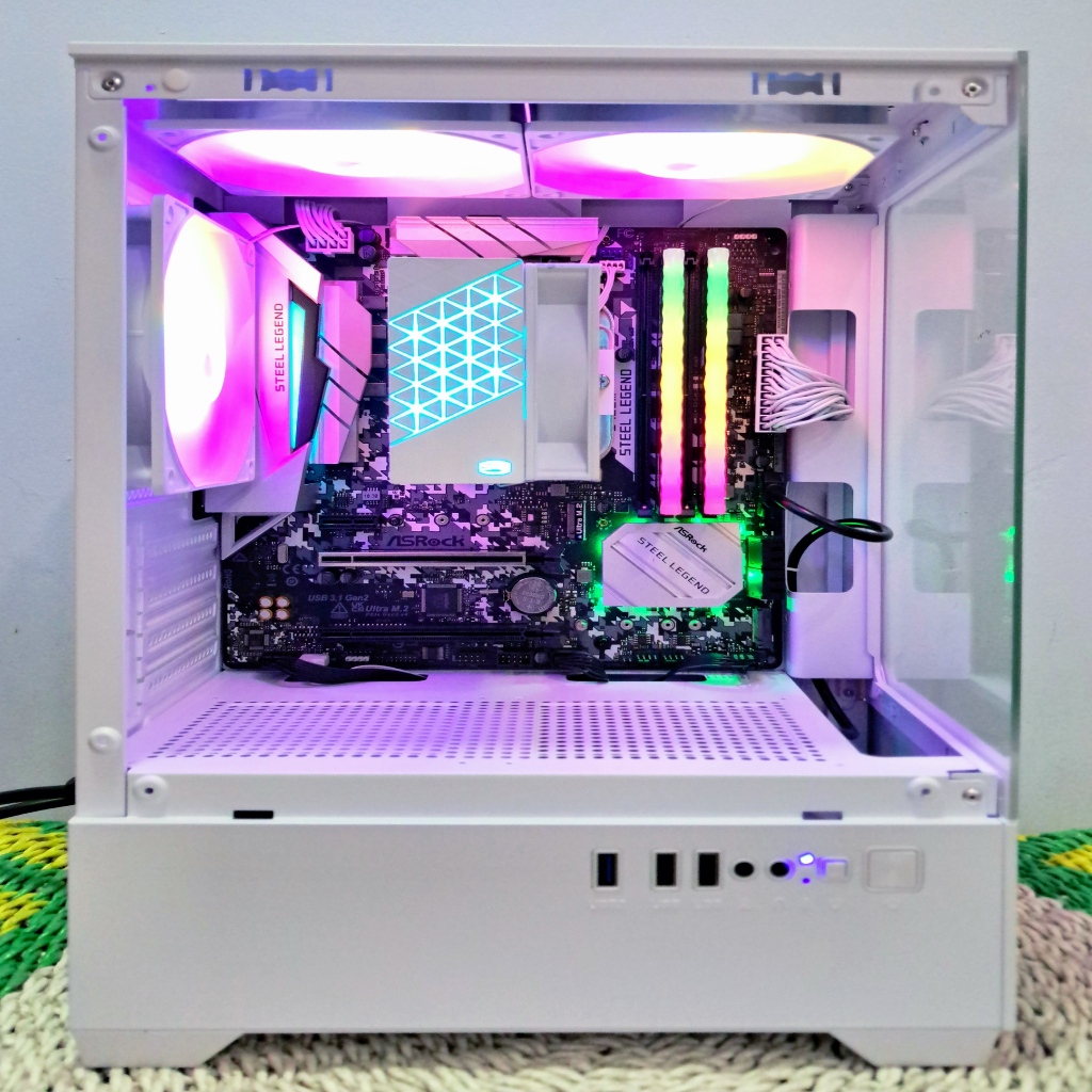 Gaming PC Ryzen 5 3400G B450M Steel Legend 16GB DDR4 RGB NVMe Grafis Render PUBG GTA PES Genshin