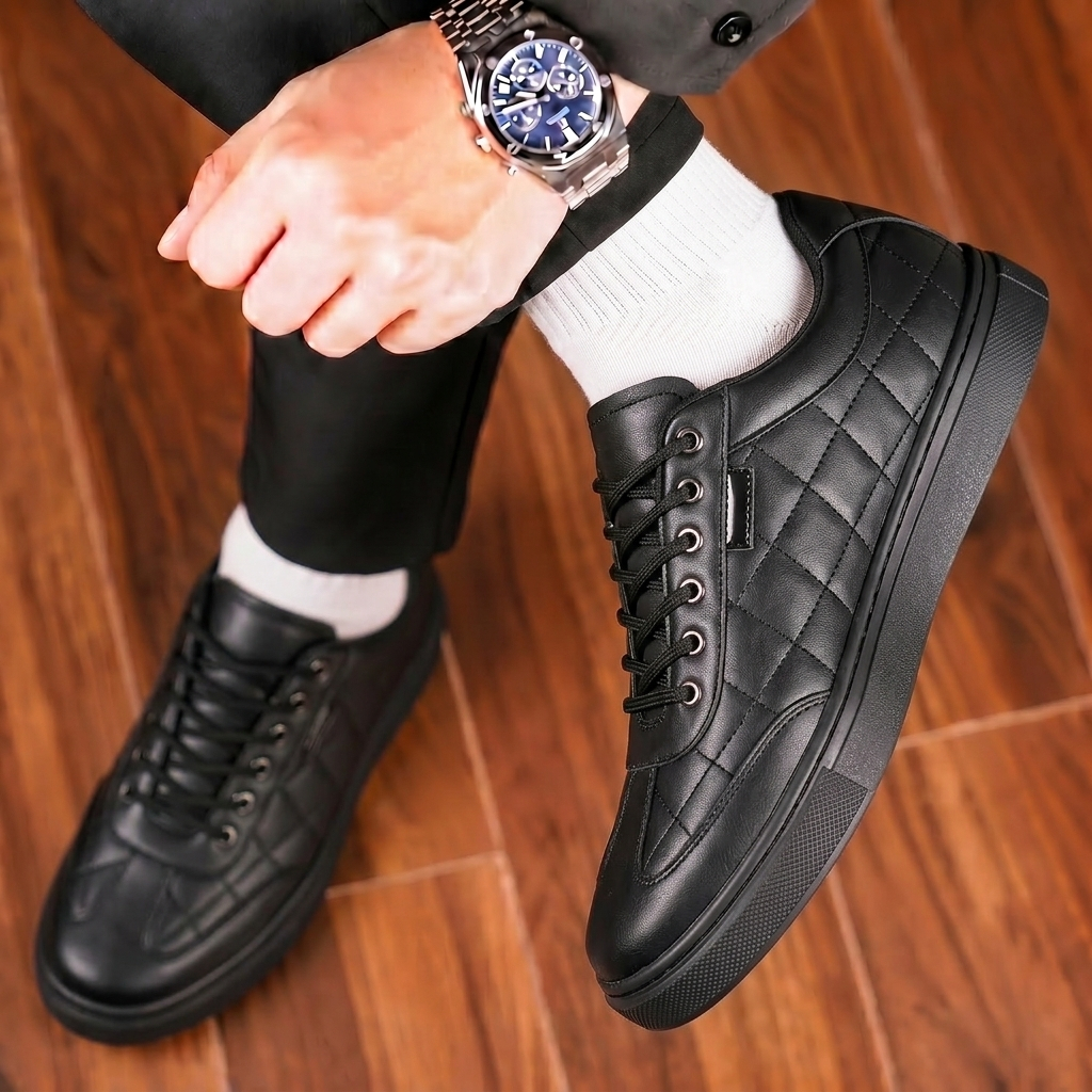 PEDRO Sepatu Casual Pria Sneakers Kasual Polos Ori Pria Cowok kulit faux Sepatu Pria Casual Sepatu S