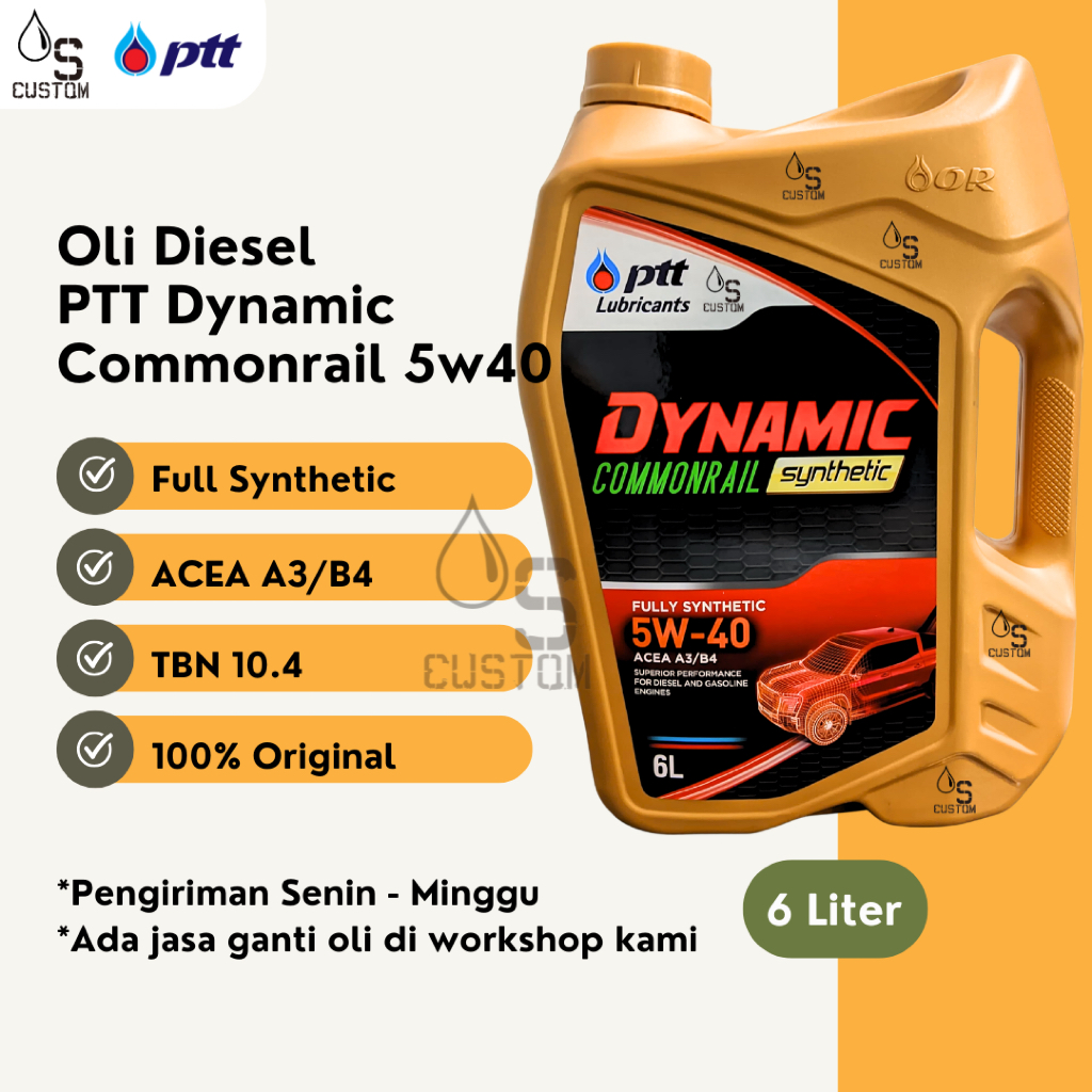 Oli Diesel PTT Dynamic 5w40 6L Full Synthetic