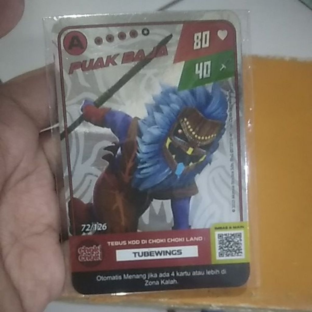 karru boboiboy monsta galaxy card holo season 1 puak baja 72/126