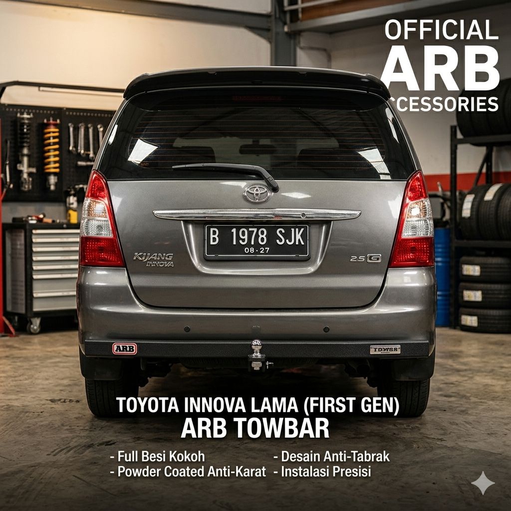 TOWING BAR ARB PENGAMAN BEMPER BESI ARB MOBIL INNOVA LAMA FULL BESI