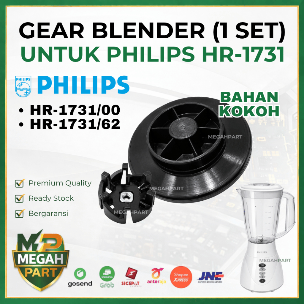 Karet Gear Blender PHILIPS HR-1731 HR1731/62 HR173162 HR1731 - Gear Pemutar Blender PHILIPS HR-1731 