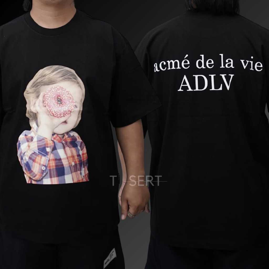 ADLV Donut Pink Boy Black Tee / Baju Kaos ADLV Authentic