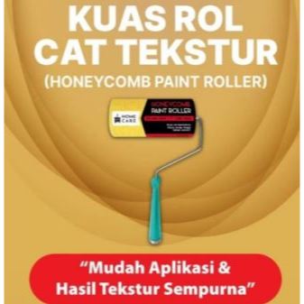 KUAS ROL CAT TEKSTUR ROLLER TEXTURE HONEYCOMB HOMECARE