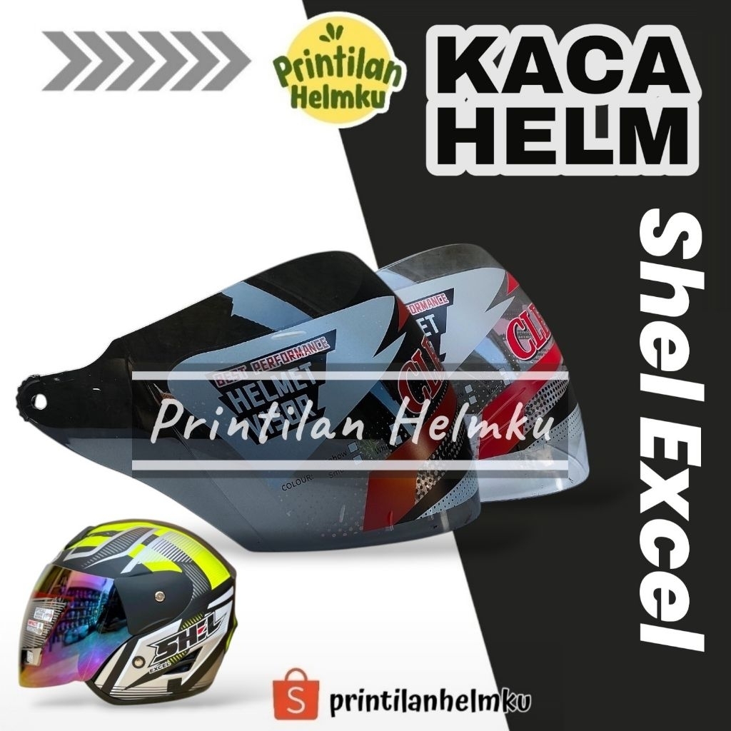 Kaca Helm SHEL EXCEL Visor Helm SHEL EXCEL