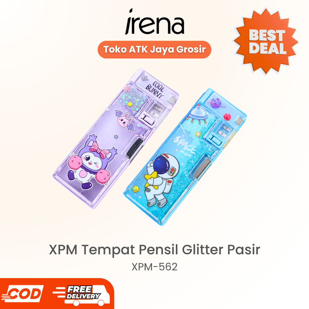 XPM Tempat Pensil Glitter Pasir XPM-562 Pencil Case Glitter