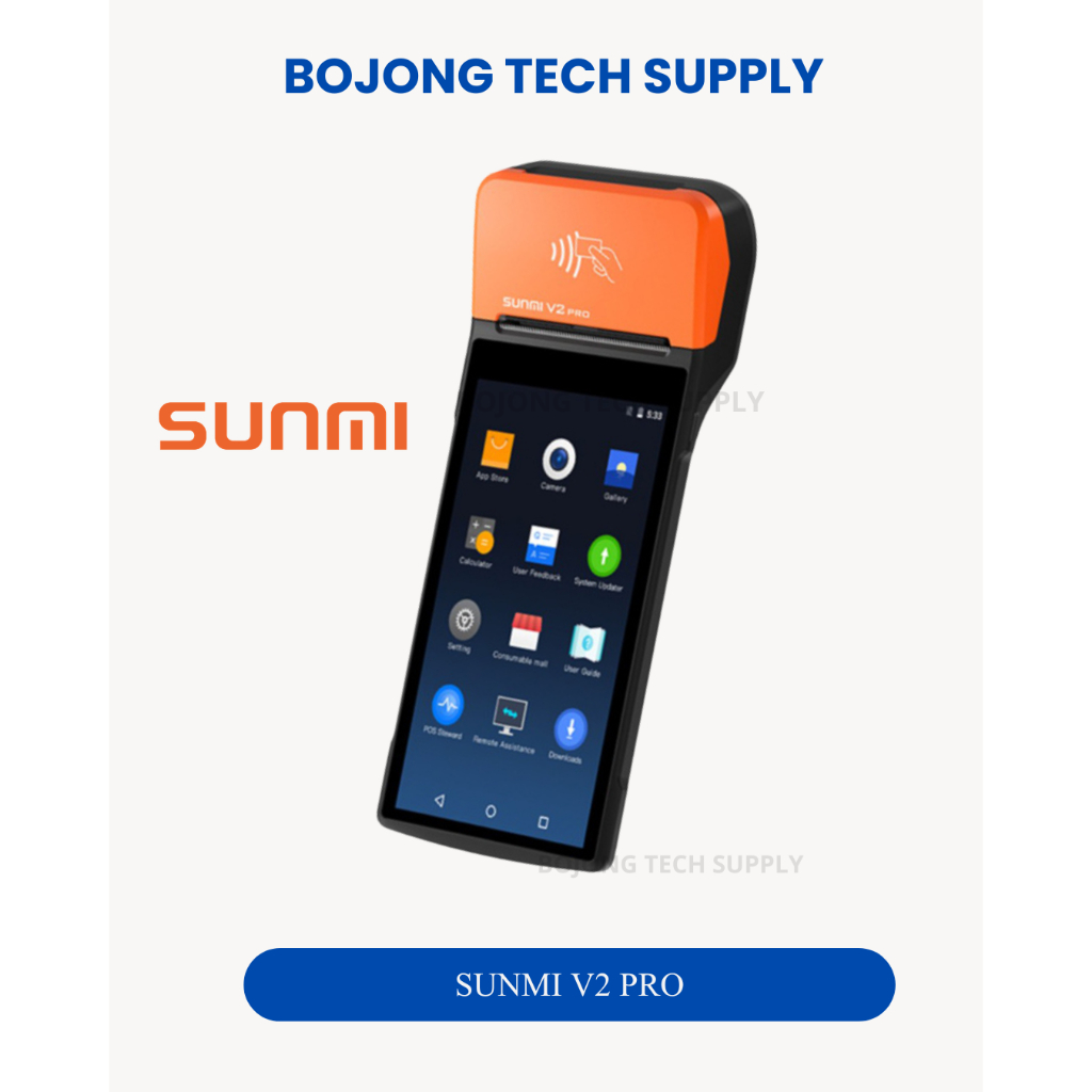 EDC SUNMI V2PRO NFC 2 RAM 16GB - KASIR EDC SUNMI V2PRO - bojong tech