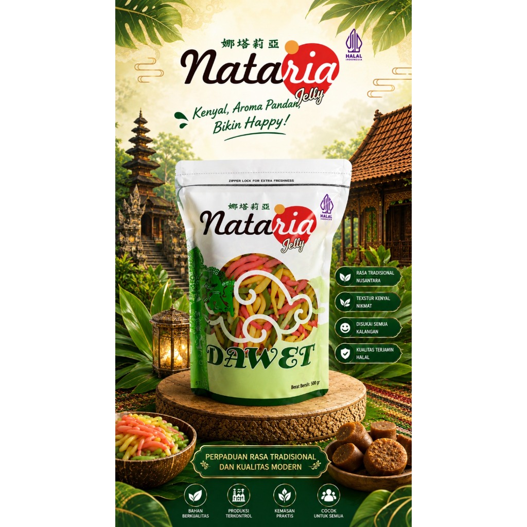 Nataria Cendol Dawet Instan 500gr - Es Cendol Dawet