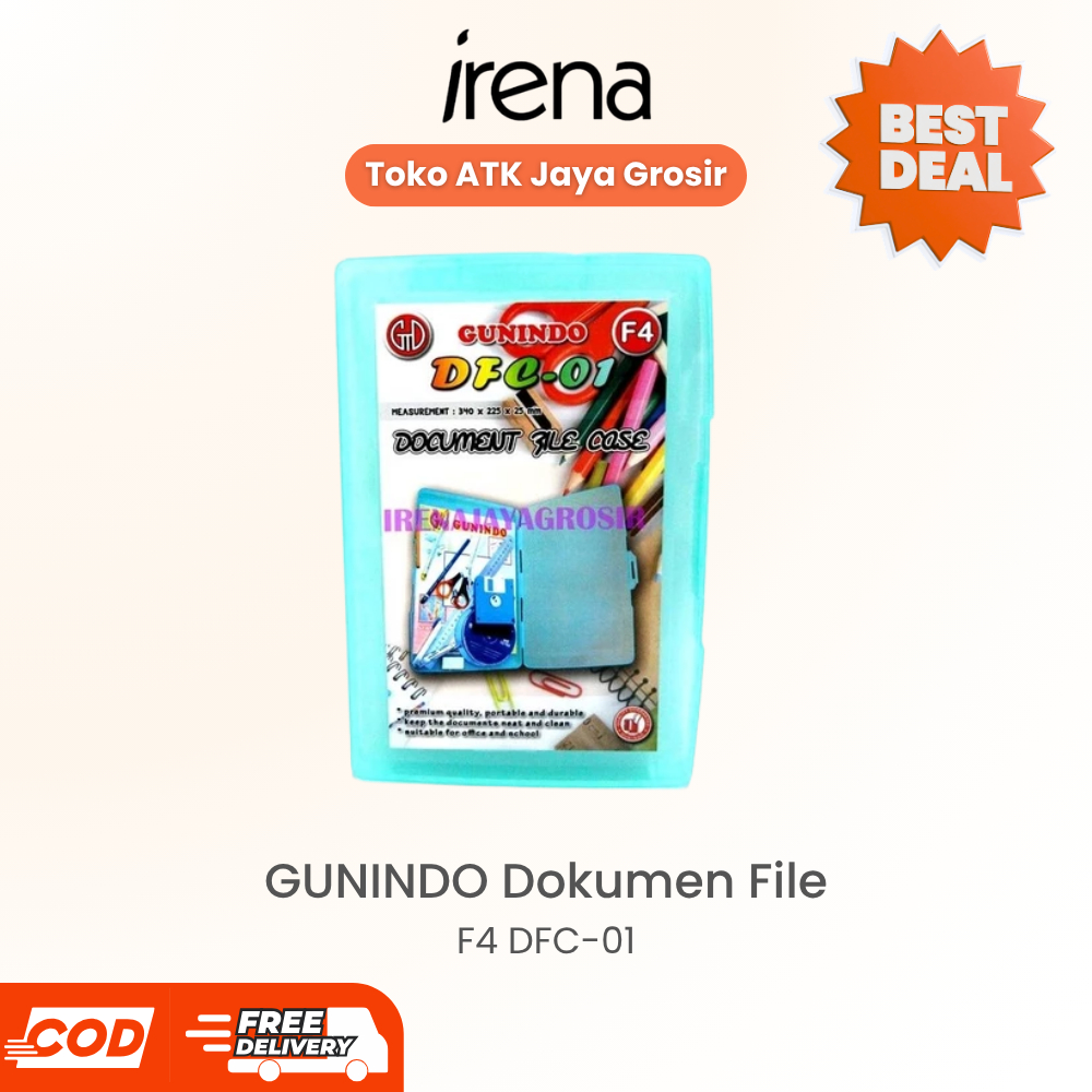 GUNINDO Dokumen File Case F4 DFC-01 Map File Plastik Tebal