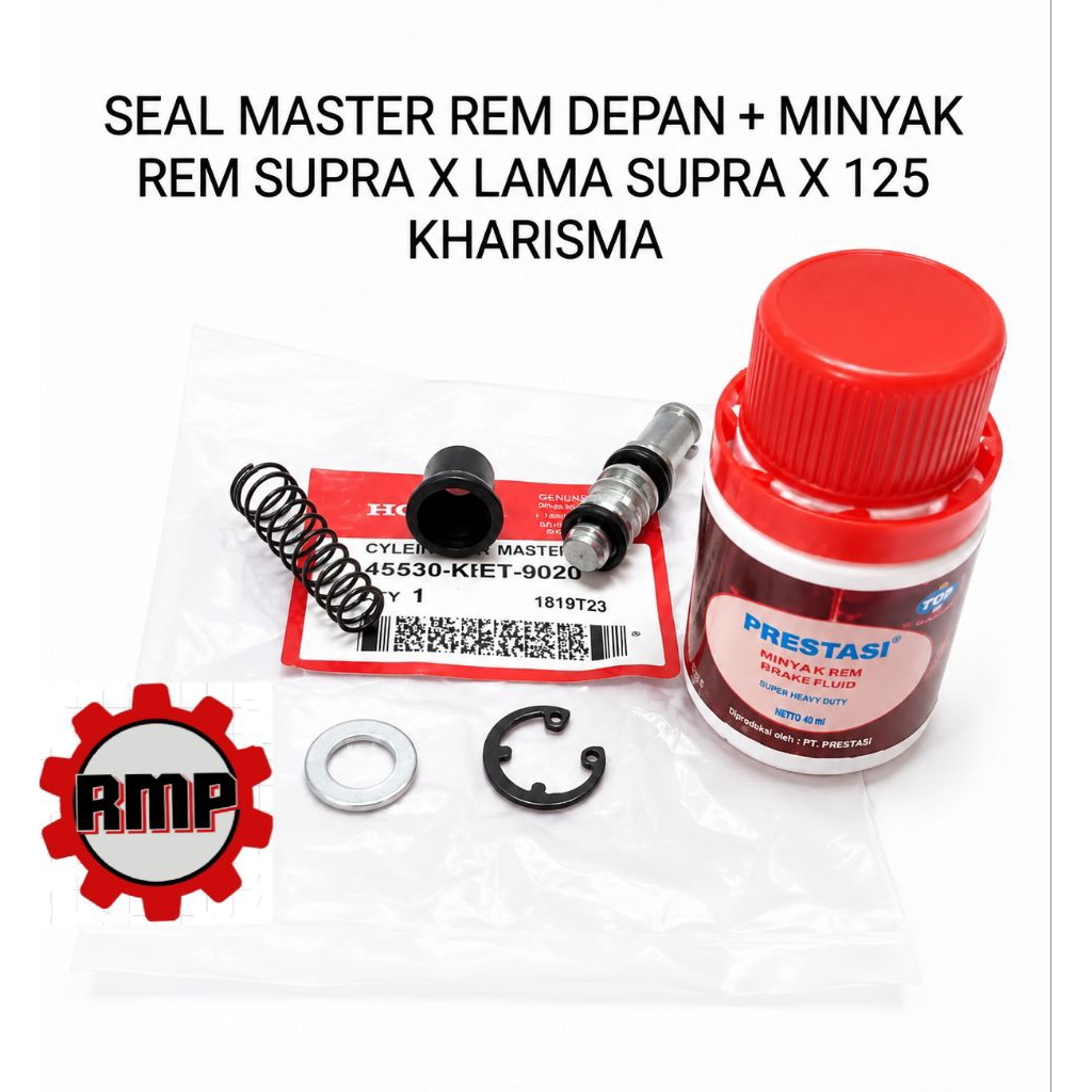 SEAL MASTER REM DEPAN+MINYAK REM SUPRA X LAMA SUPRA X 125 KHARISMA