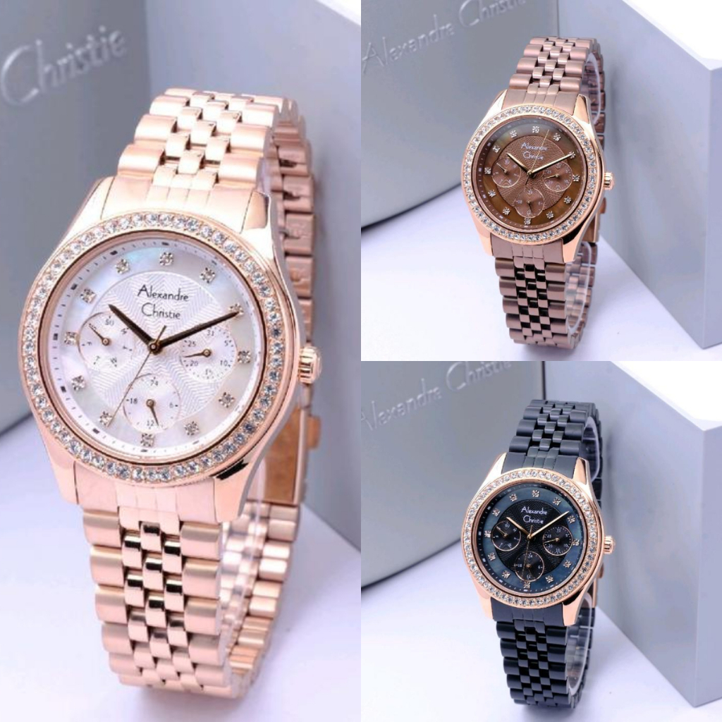 Jam Tangan Wanita Alexandre Christie AC 2496 AC2496 Original Garansi Resmi