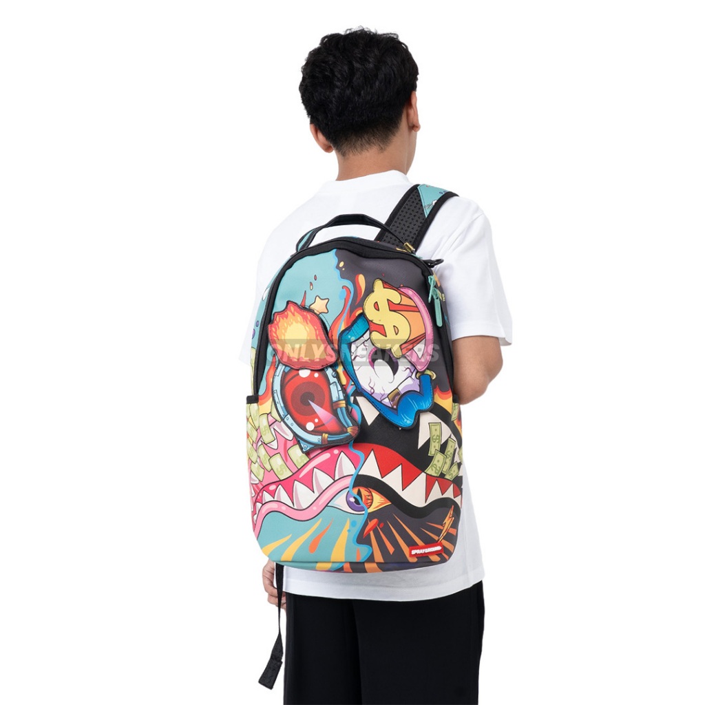 SPRAYGROUND DAZED & SHARK DOUBLE LIFE BACKPACK