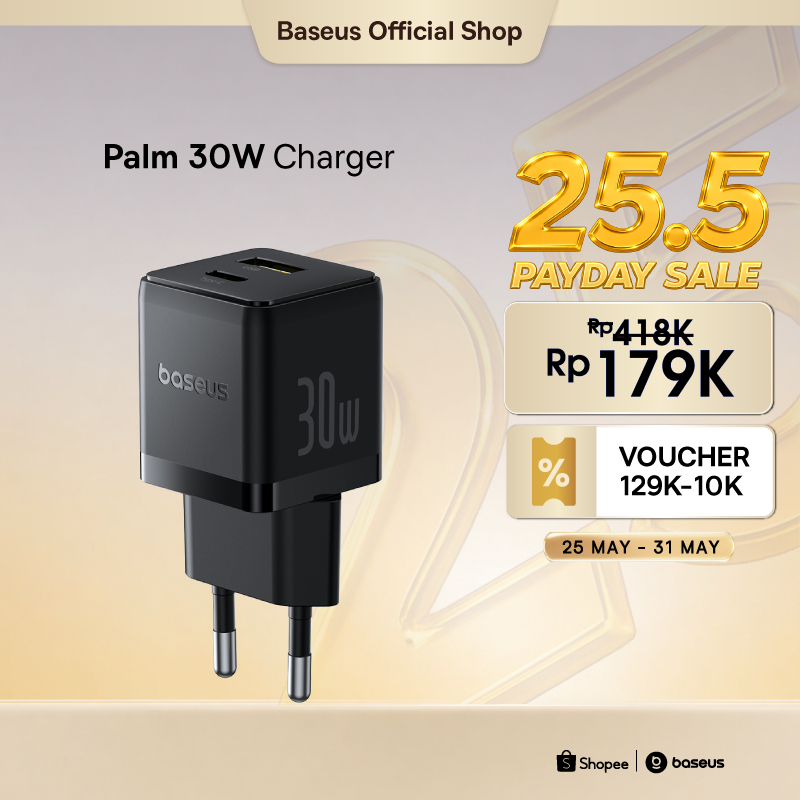 Baseus Charger 30W Fast Charging Palm Series BCT Cooling System Cut Off
