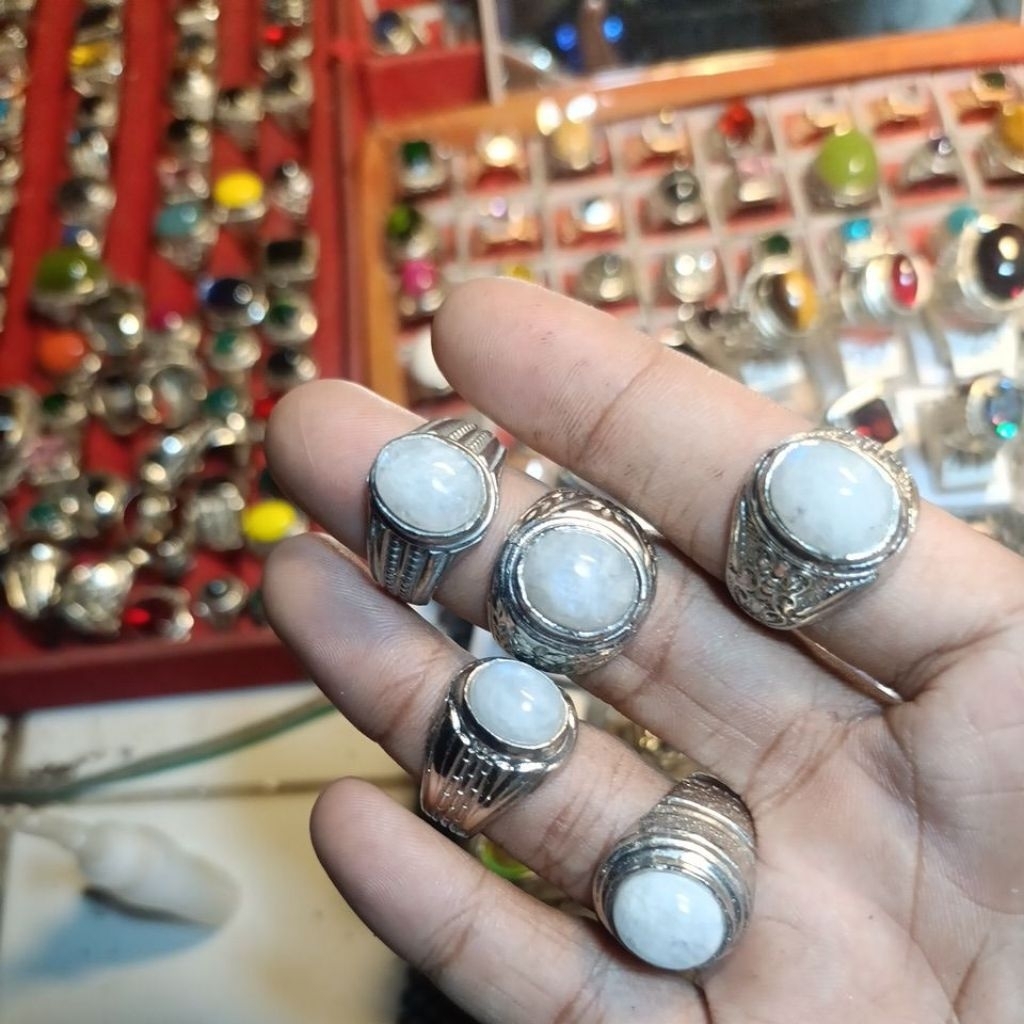 batu widuri bulan 3 batu cincin